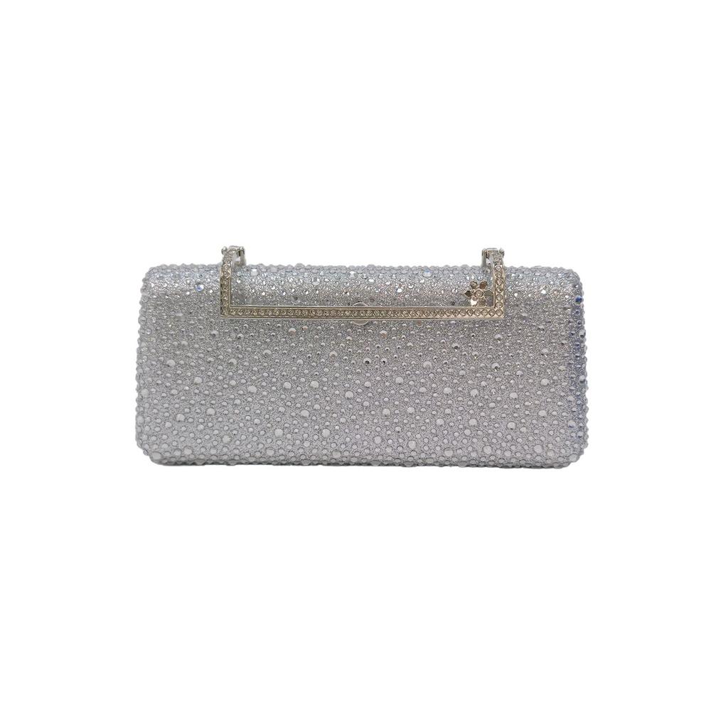 Fashion Wool Diamond Handbag Women's 2026 Spring New Fashion Exquisite Dinner Bag Shoulder Messenger Bag Bag