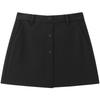 Peacebird A-Line Buttoned Mini Skirt