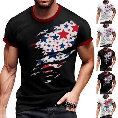 Ανδρικά T-shirt T-shirts Graphic Text Pool3D Printing Street Casual κοντά μανίκια εμπριμέ ρούχα Basic