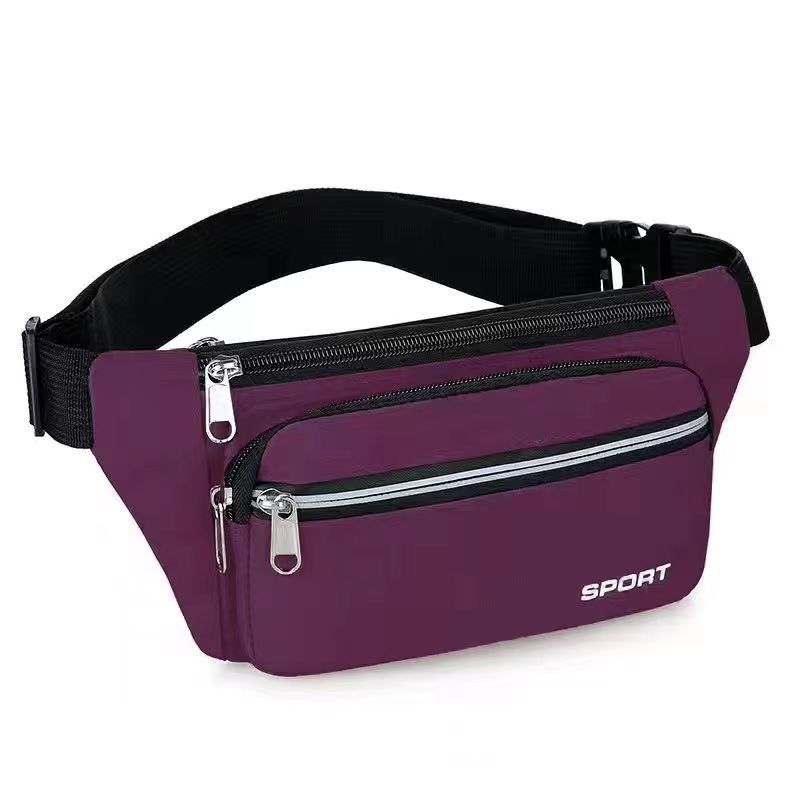 New Fanny Pack Men's Multi-functional Messenger Bag Men's High-end Fanny Pack Anti-splashing Light Mobile Phone Bag