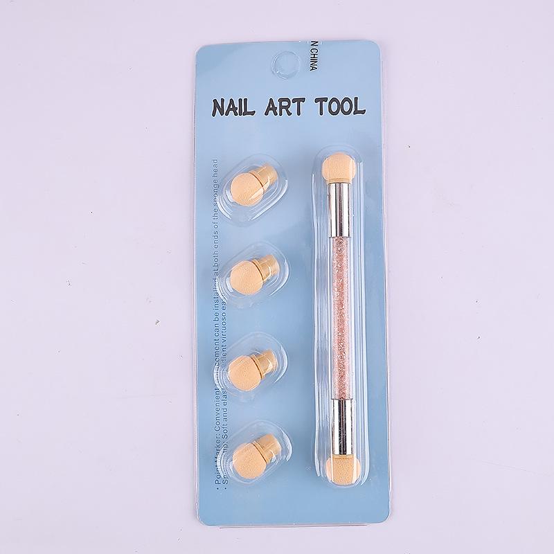 Nail Art Double-Ended Sponge Pen: Gradient, Blending, Dotting & Stippling Tool for Nail Artists
