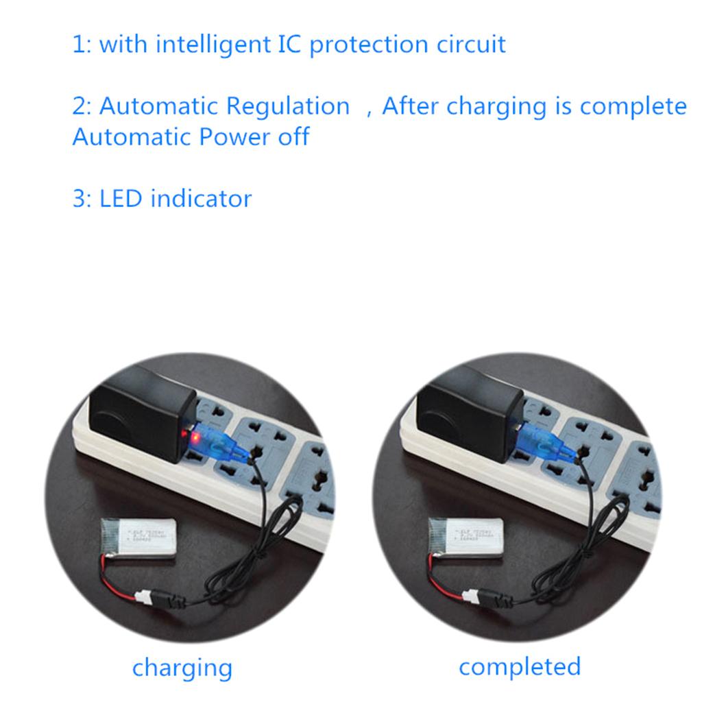 3.7v Charger 400mA Battery Intelligence USB Drone Electric RC Toys Airplane Model R/C Helicopter Machine Charger JST-2P