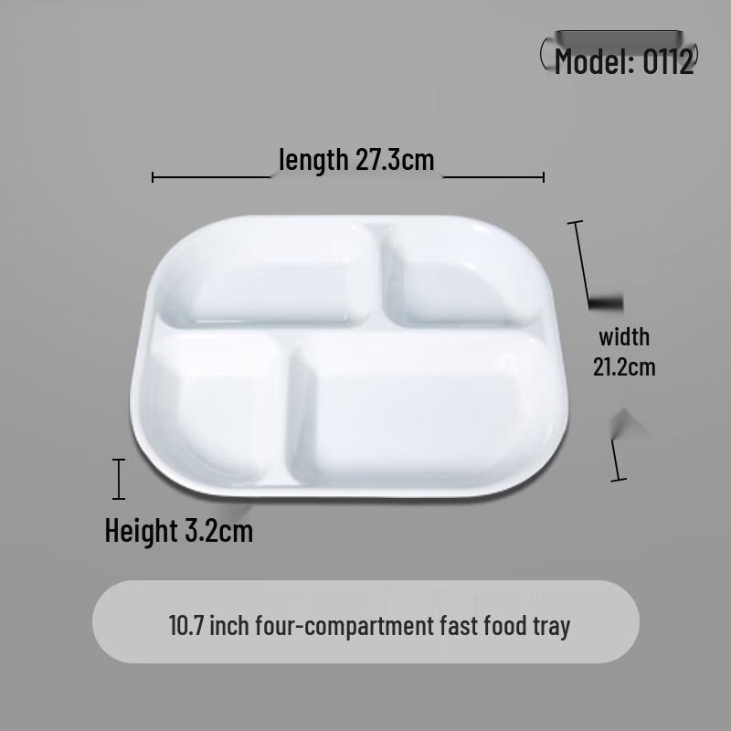 Lijia Melamine Multi-Compartment Fast Food Tray