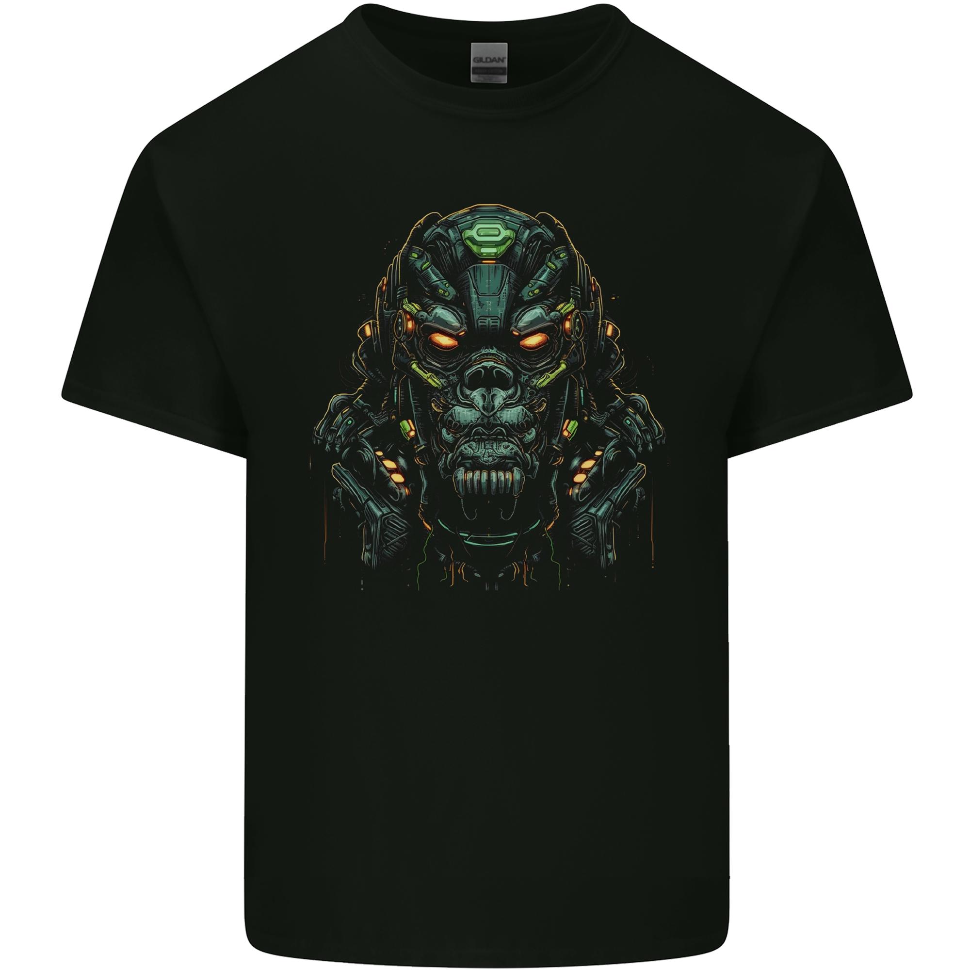 Cyber Gorilla Ape Fantasy Unisexs Light Cotton TShirt S