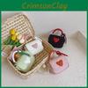 Trendy Mini Pu Handbag For Children Stylish Heart Design Cute Crossbody Bag