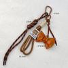 Braided Rope Bag Pendant Alkaline Water Bread Keychain Pendant Cute Bag Pendant Chocolate Pendant