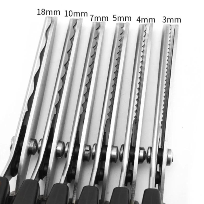 Zigzag Dressmaking Tailor Scissors Sewing Zig Zag Cut Leather Handicraft Fabric Shear Pinking Scissor DIY Craft Sewing Tools