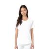 Li Ning Fitness Series Solid Color Round Neck Comfortable Breathable Versatile Casual Short Sleeve T-Shirt Women T-Shirts White ATSU036-4