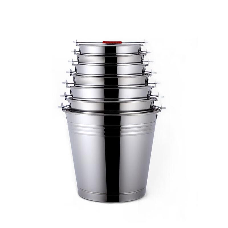 14L Verdickter Edelstahl-Mehrzweckeimer