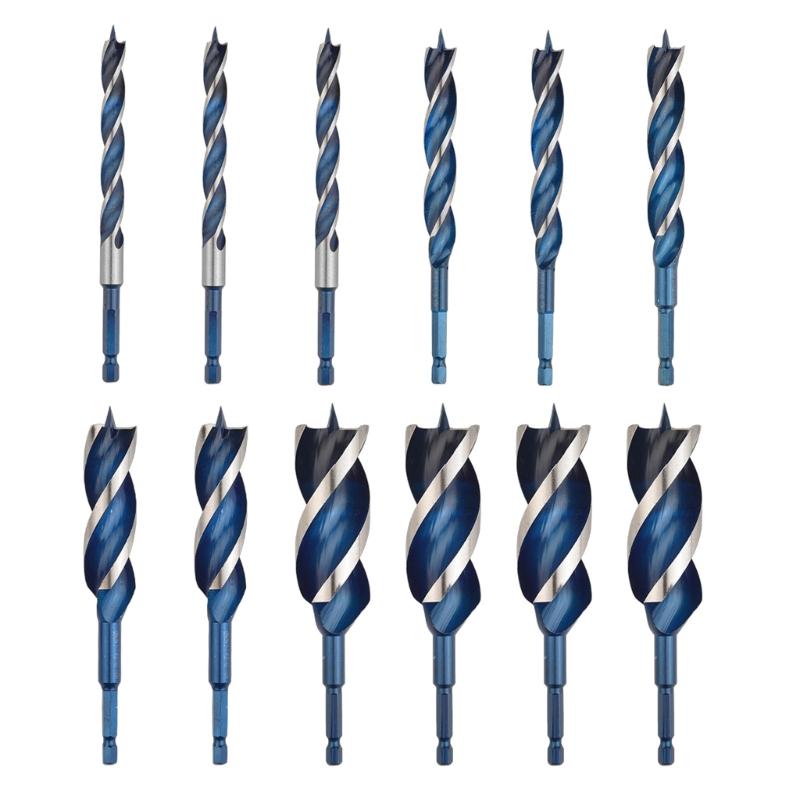 Hex Drill Bit Hex Shank Drill Bit 1/4" Drill Bits for Metal High Speed Steel Drill Bits for Wood Twist Drill Bit Set