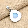 Pretty Milky Opal Gemstone 925 Solid Sterling Silver Handmade Jewelry Pendant For Women