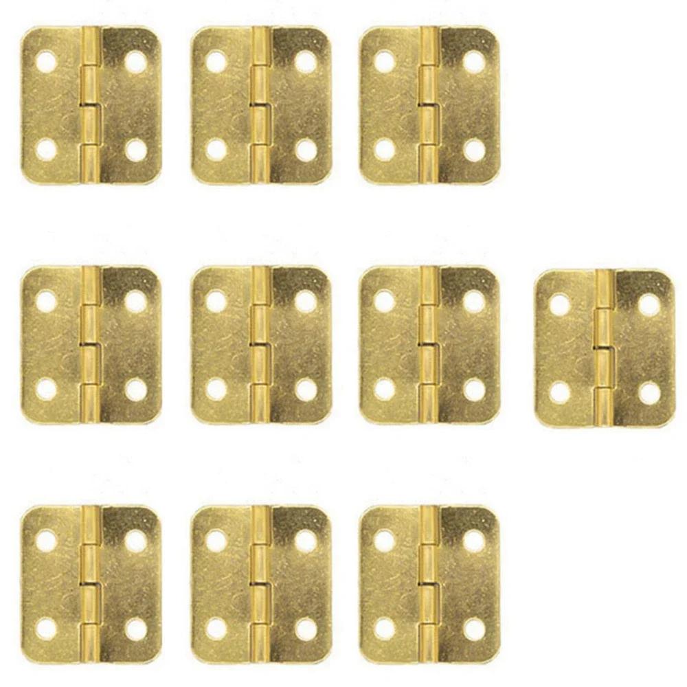 Mini Retro Wooden Box Crafts Dolls Houses with Screws Door Hinges Hardware Cabinet Accessories Jewelry Box Hinges