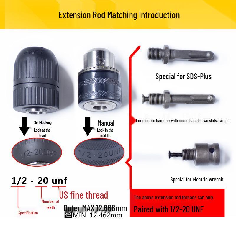 Three Gulls Drill Chuck Wrench: Light & Heavy Duty Hand and Bench Drill Press, 1-13mm.