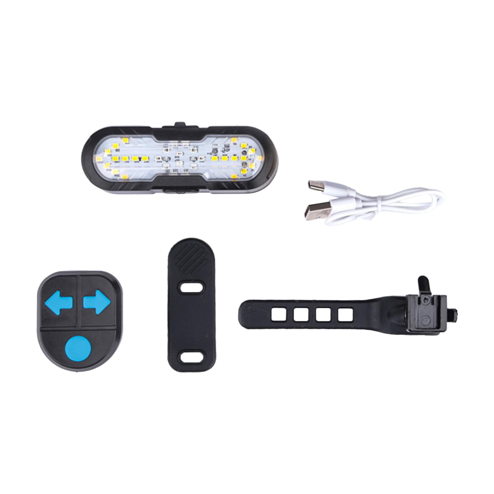 

Bike Tail Light, Waterproof Bike Turn Signal, Rear Bike Light, Mountain Bicycle Taillight for Lighting Night Riding Easy Install чорний