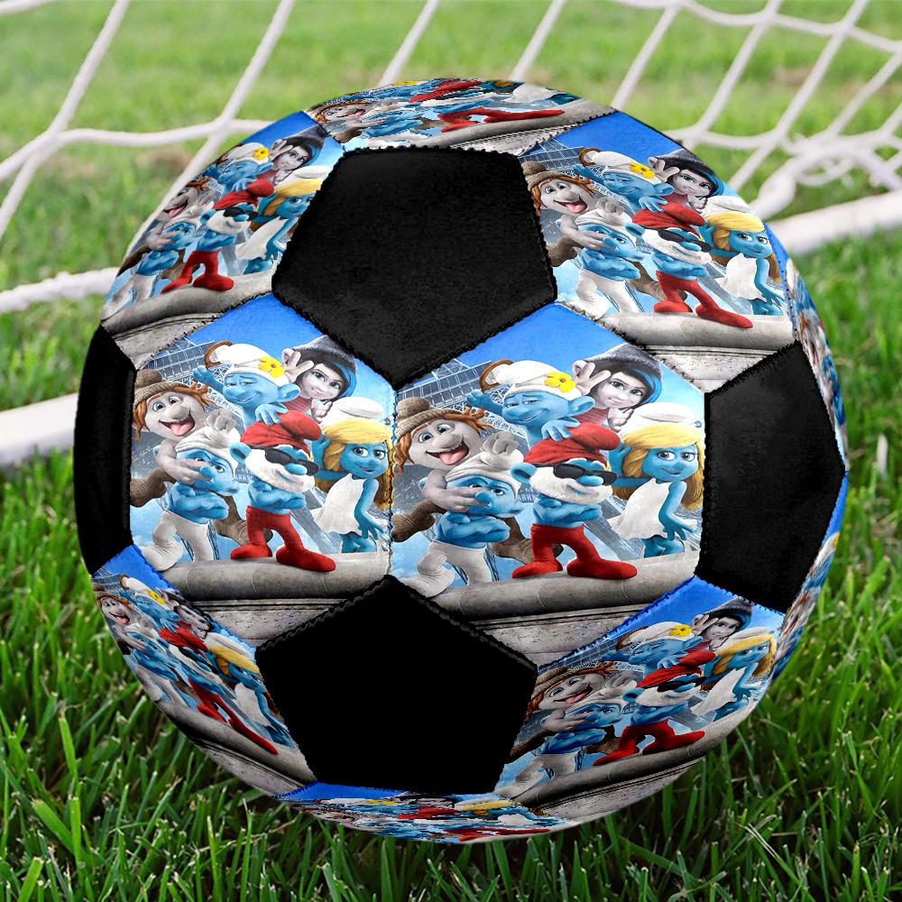 The Smurfs Theme Size 5 Soccer Ball, Suitable for Both Indoor and Outdoor Matches, a Gift Suitable for Everyone.