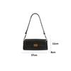 Fashi PU Leather Shoulder Underarm Bags for Women Solid Color Armpit Flip Handbag Female Small Square Bag Daily Shopper Bags