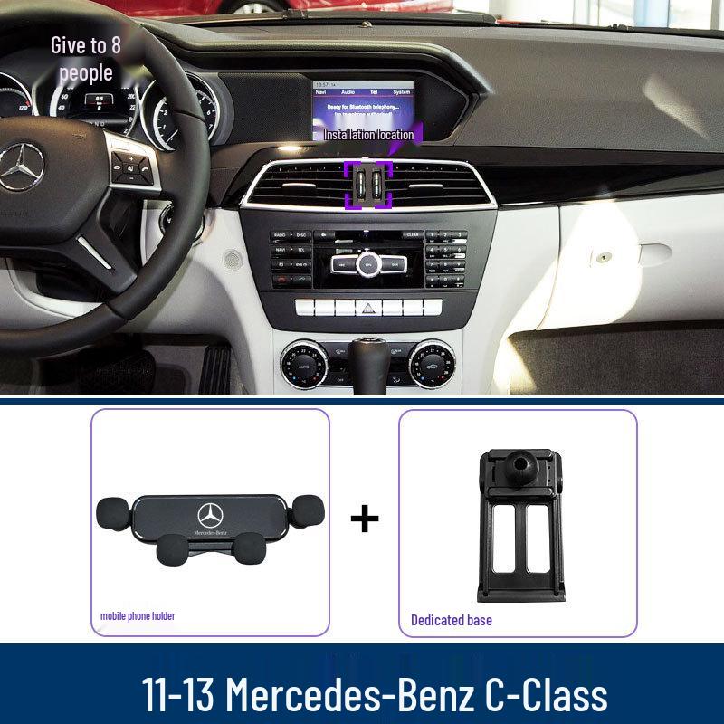 Air Vent Phone Holder for 2008-2023 Mercedes-Benz C-Class (C260L, C200L)