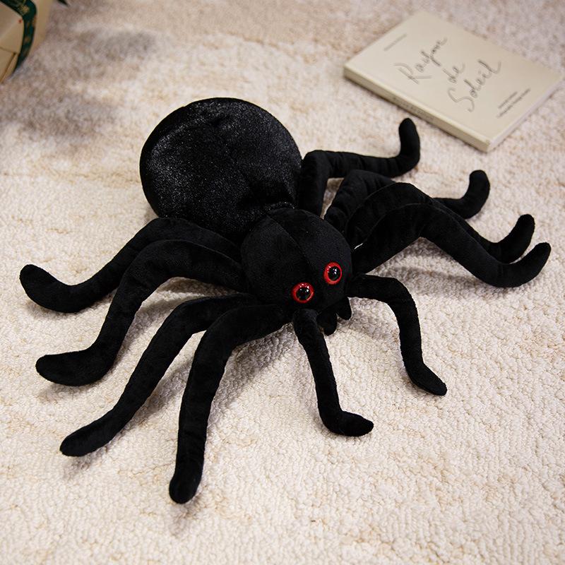 Creative Simulation Black Spider Leopard Print Ray Doll Marine Life Plush Toy Pillow Doll