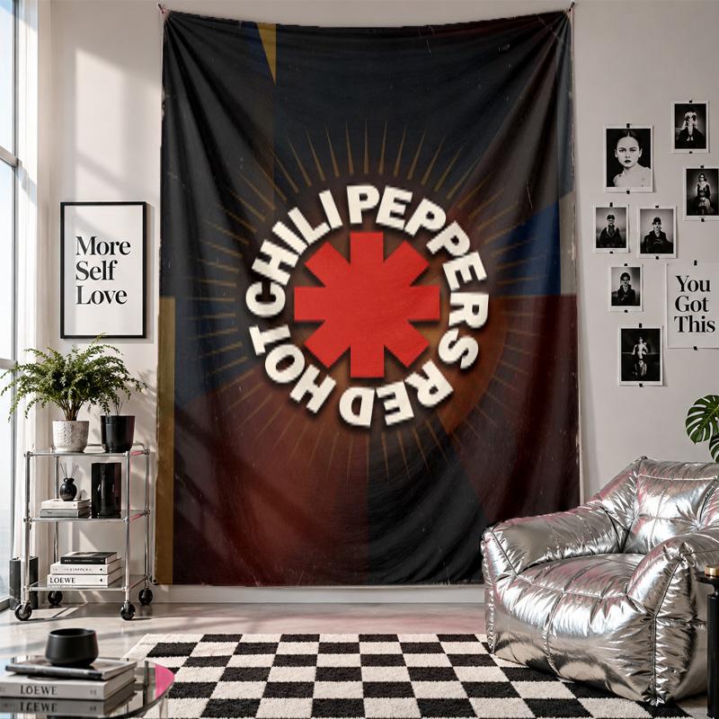 Red Hot Chili Peppers Wall Tapestry Home Decor Wall Hanging Cloth for Bedroom Living Room Background