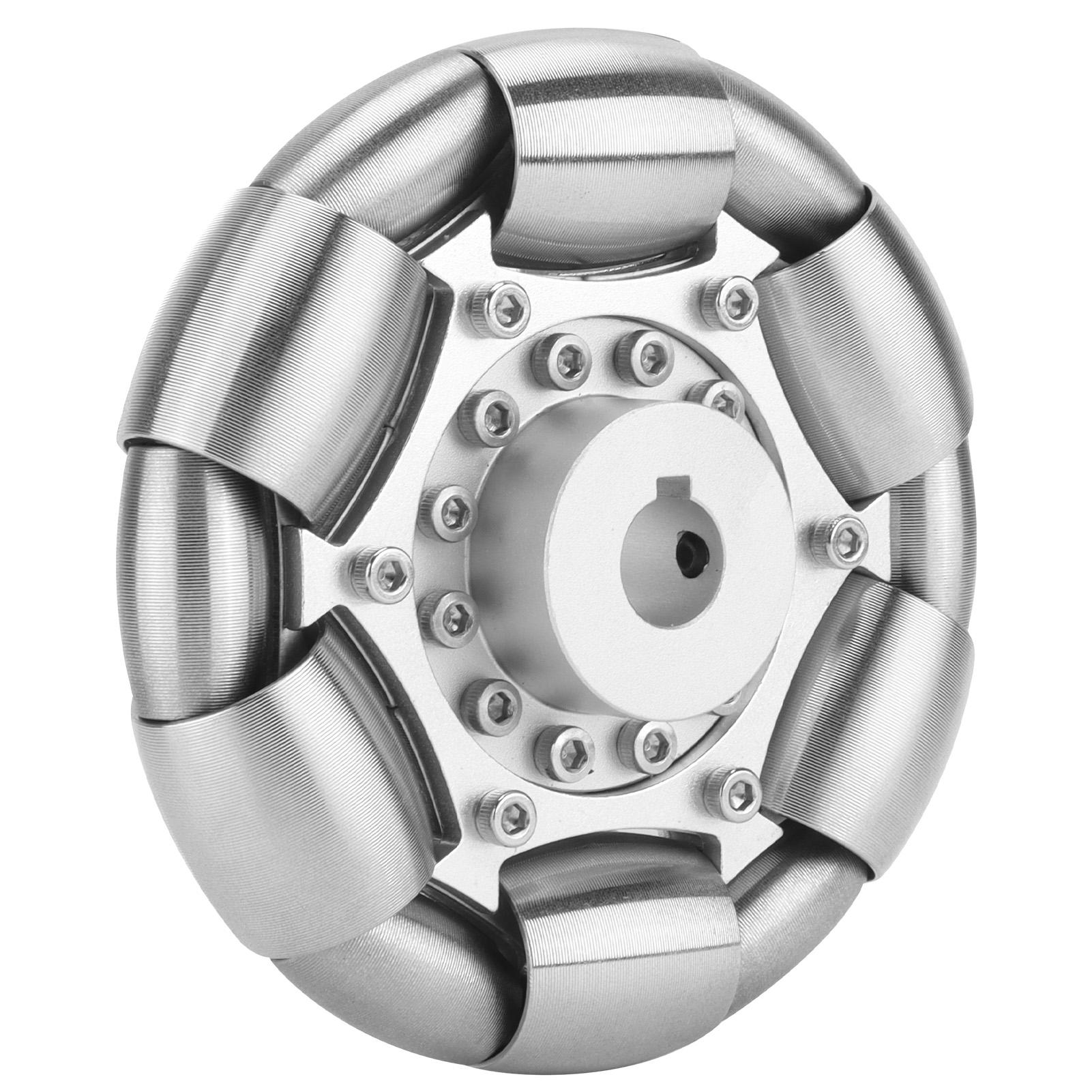 

100mm Durable Stainless Steel Rollers Omni Wheels for Ball Balance Ballbot 14183