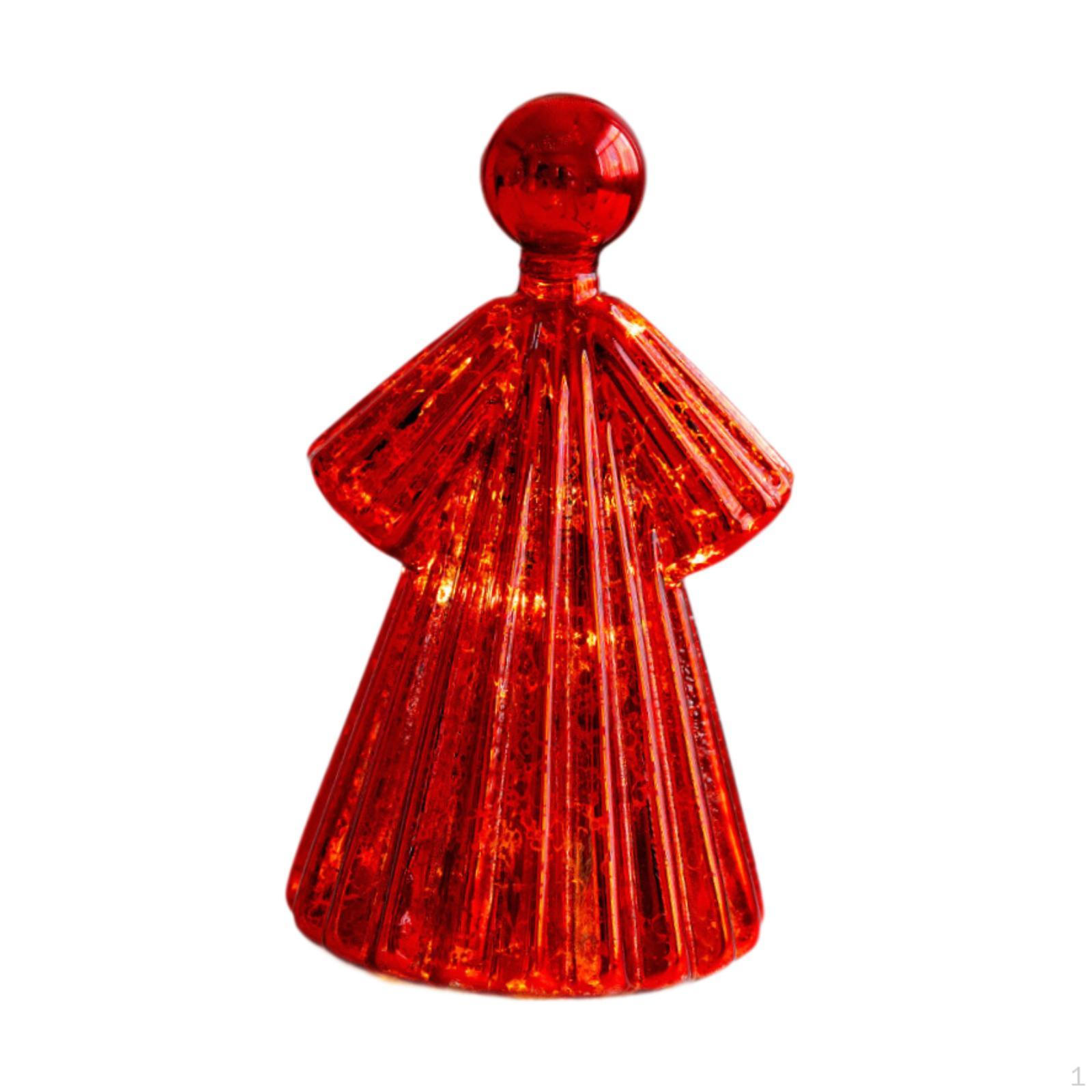 

Стеклянный ангел, декоративная скульптура, светящаяся фигурка, декоративное настольное украшение для