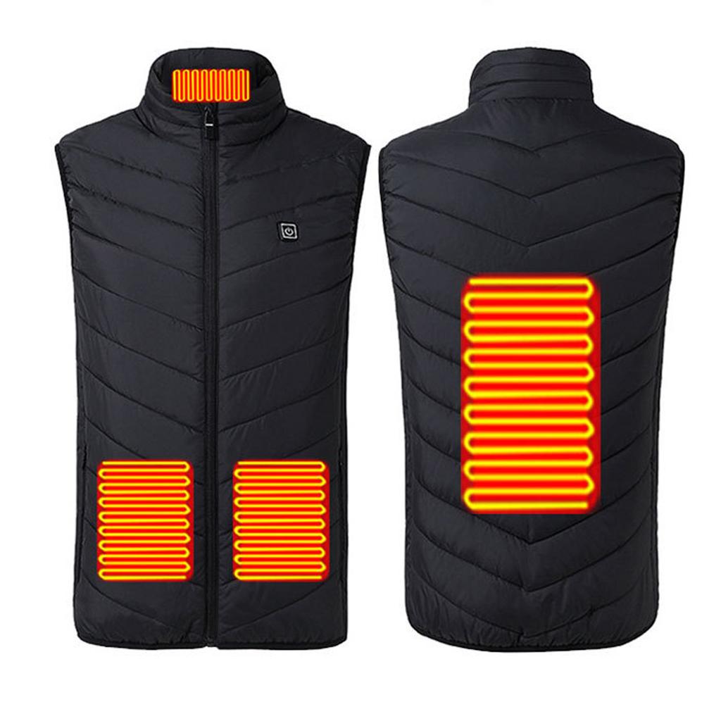 Men's And Women's Fashion Casual Warm Heated Solid Jacket Vests