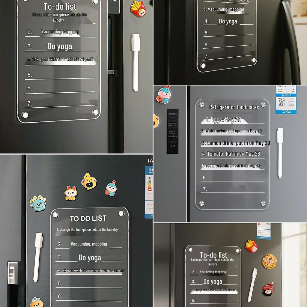 Magnetischer abwischbarer Whiteboard-Memo-Planer für den Kühlschrank