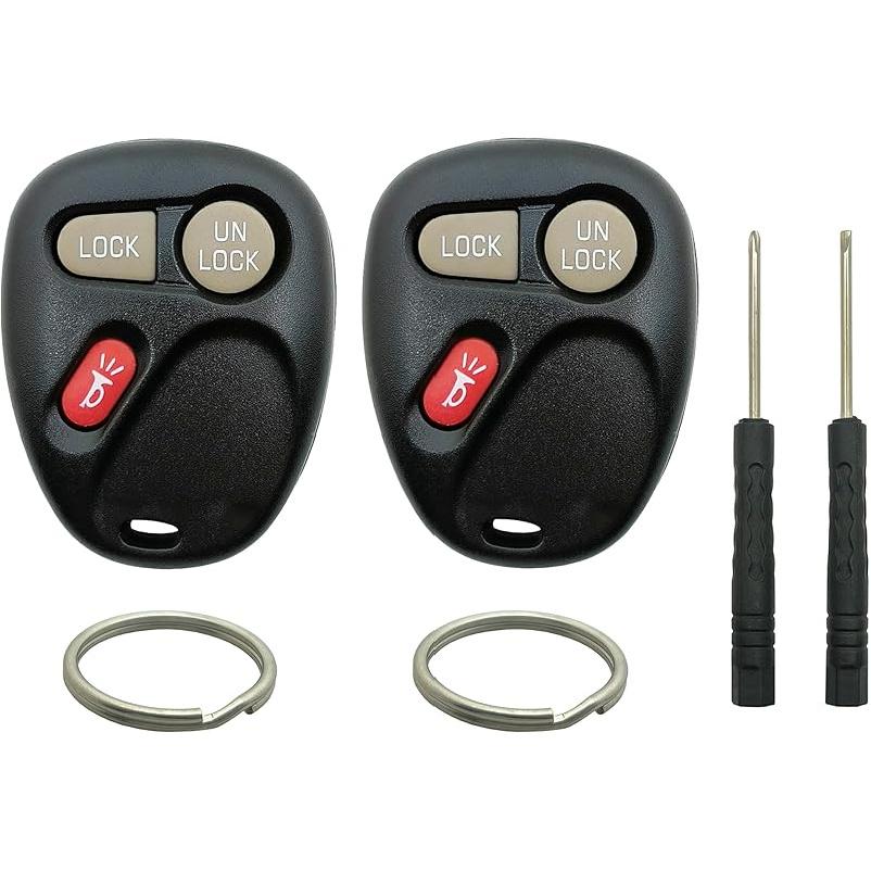 Key Fob Shell Case Replacement Fits for Chevy Silverado Avalanche Equinox Express Traverse GMC Yukon Sierra 1500 2500 3500 HD Acadia 2007 2008 2009