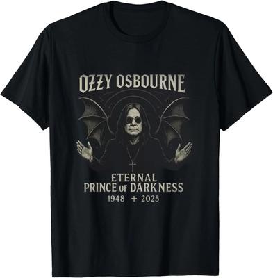 Koszulka Vintage Ozzy Osbourne Książę Ciemności Pamięci Ozzy Osbourne Męska Damska Top T-shirt Krótki Rękaw Plus Size Luźna miękka