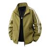 Mens Lightweight Windproof Waterproof Jacket Casual Outerwear With Lapel Patch Detail