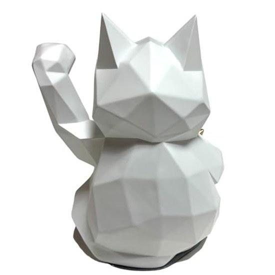 Natura Style Lucky Cat Object Stylish Scandinavian Ornament Interior (White Large)