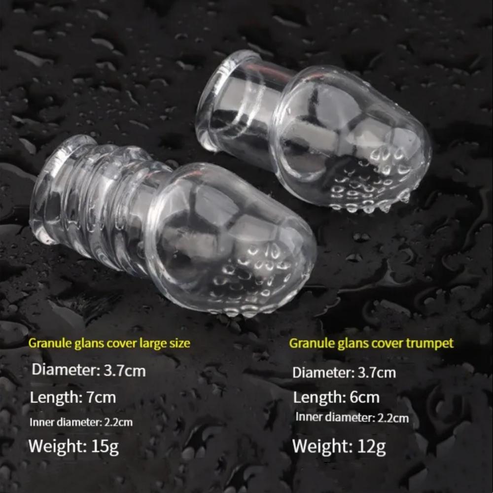 Verlängerung Wiederverwendbares Kondom Penis Hülle Männliche Vergrößerung Zeitverzögerung Klitoris Massagegerät Hülle Kristallklar Erwachsenen Sexspielzeug