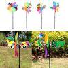 Vane Colorful Windmill Chime Whirligig Rotator Toys Children