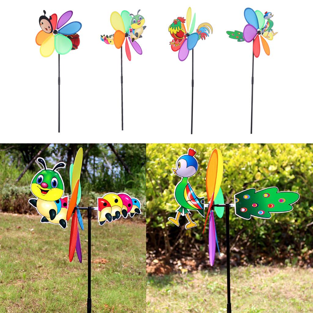 Vane Colorful Windmill Chime Whirligig Rotator Toys Children