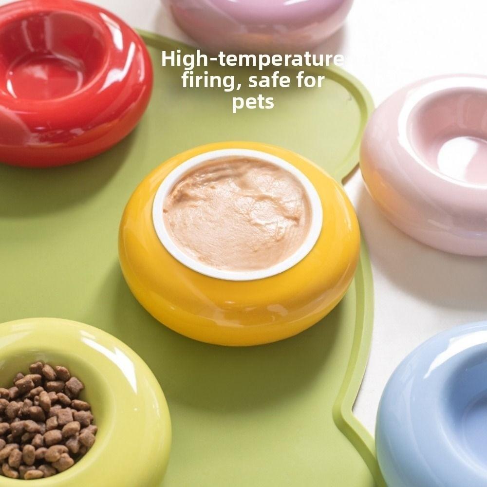 Anti Slip Pet Food Basin Anti Vomiting Pet Feeder Dish Cat Food Water Bowl Wet Dry Food