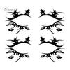 Cosmetic Transfers for Adults 2 Pairs Halloween Eye Tattoo Stickers, Waterproof Temporary Face Decals with Ghostly Decorations Pumpkin Bat Spider Web,