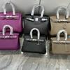 Womens Genuine Leather Tote Bag - Crossbody Structured Fashionable Daily Use Medium Size Lock