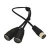 MIDI Din 5 Pin Splitter Y Adapter Cable Male to 2 5-Pin Female Keyboard