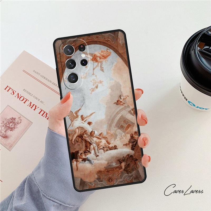 Renaissance Art Painting Phone Case For Samsung Galaxy S24 S25 S23 S22 Ultra Note 10 20 Plus S20 S21 FE Cover
