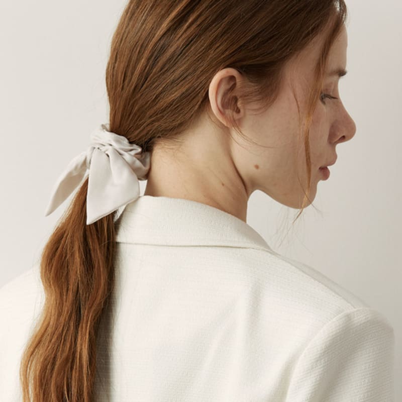 Ssecondo Ribbon hair scrunchie, Yumi_2 colors