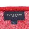 Burberry Sanyo Shokai Made In Japan Wool Mohair Blend Golf Long Sleeve Knit Men's Used