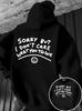 Doodle‑style Pullover Hoodie Sweatshirt with Attitude‑text Smiley Back Print for Men Daily Outing and Minimalist Street‑wear Outfits