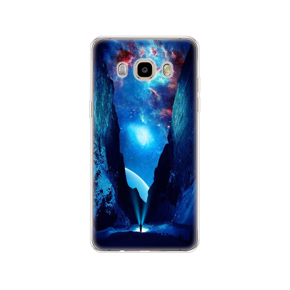 Case FOR Samsung Galaxy J7 J5 2016 Case J710 510F Cover FOR Samsung J7 J5 2016 Case Shell Winter Snow Christmas