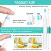 HANNEA® Ear Wax Removal Tool Kit Gentle Soft Ear Cleaner with 16Pcs Replacement Silicone Tips of 3 Designs Deep Cleaning Triple Curved Loop Tipped