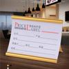 Pull-out Table Sign Holder Aluminum Alloy Table Number Bracket Desktop Price Tag Stand  Retail Shop