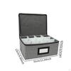 Whiskey Glass Storage Box Bar Organizer 12 Cells Stemware Container for Champagne