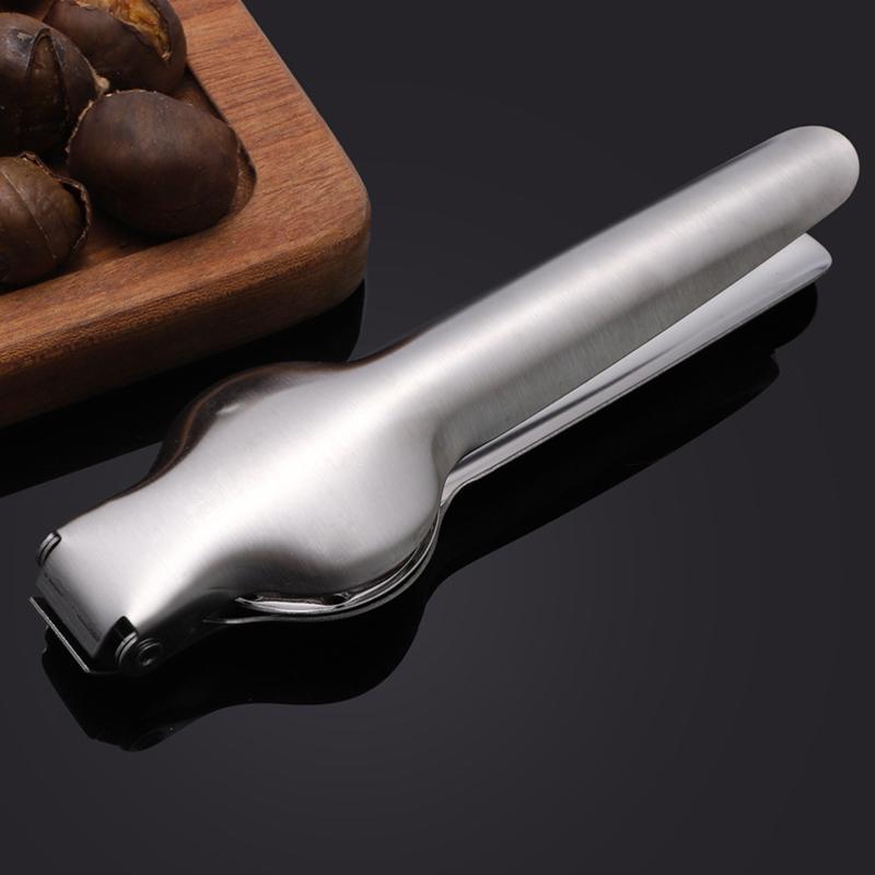 Abridor de Castanhas em Aço Inoxidável 304 em Forma de Cruz Ferramenta Multifuncional para Descascar Doméstica Clipe para Nozes Castanhas Cozinha Restaurante