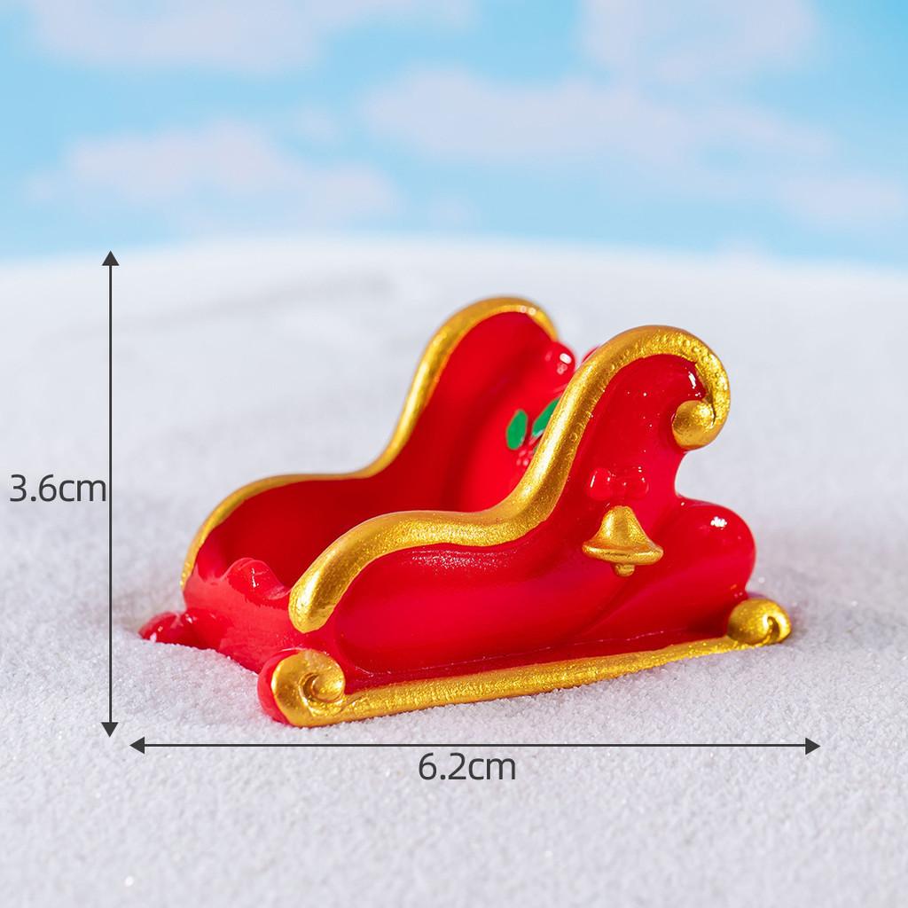 Adorable Miniature Resin Christmas Decorations Santa Claus And Snowman Crystal Ball Decor