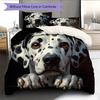 Dalmatian Pattern Bedding Home Decoration Birthday Gift (1 * duvet cover + 2 * pillowcase, without core)