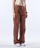 Pillogeulaem Carpenter Pigment Dyed Wide Pants_Brown